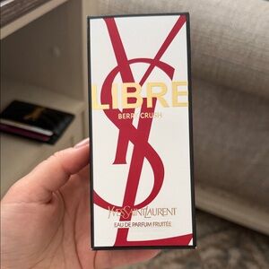 📦 BOX ONLY Yves Saint Laurent Libre Berry Crush White & Red Box with Gold Accent